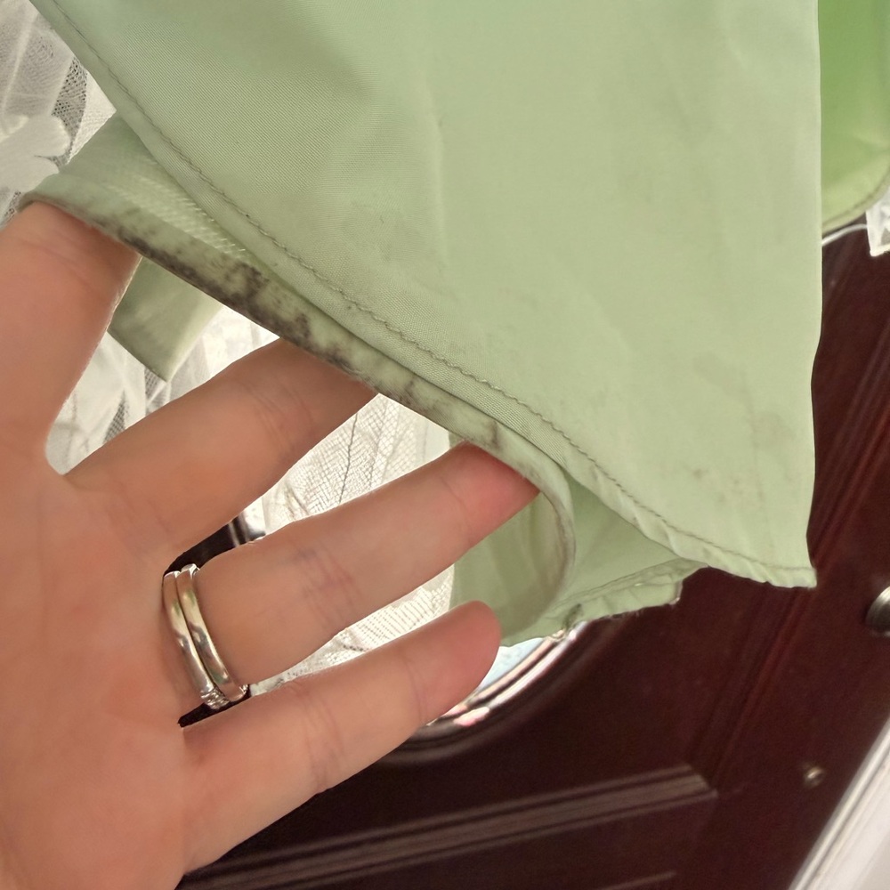 Sage Green Floral Tulle Girls' Dress - Picture 12 of 16